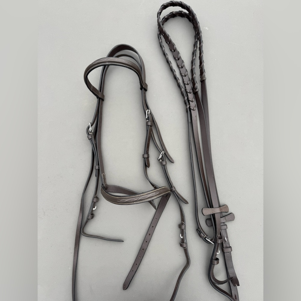 ExionPro Padded Hunter Bridle with reins